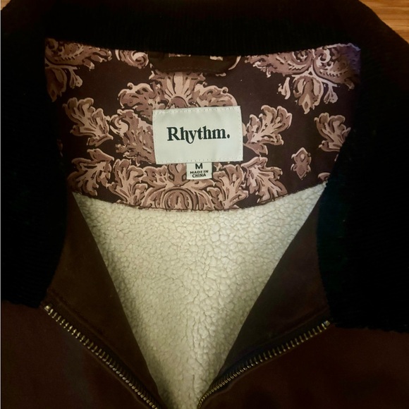 Rhythm James Men's Jacket - Brown Lightweight Casual Outerwear Size Medium - Picture 3 of 3